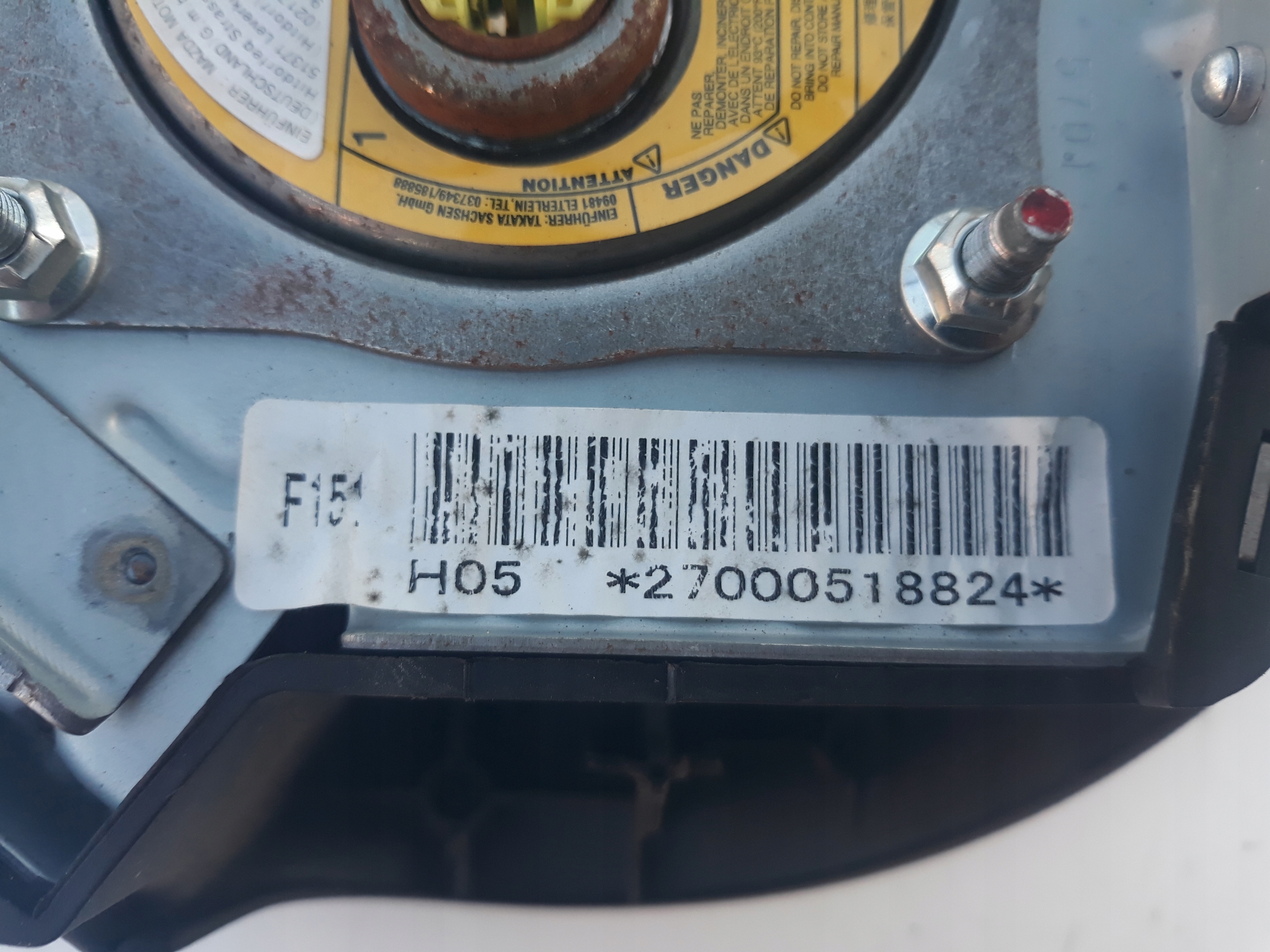 mazda RX8 подушка безопасности