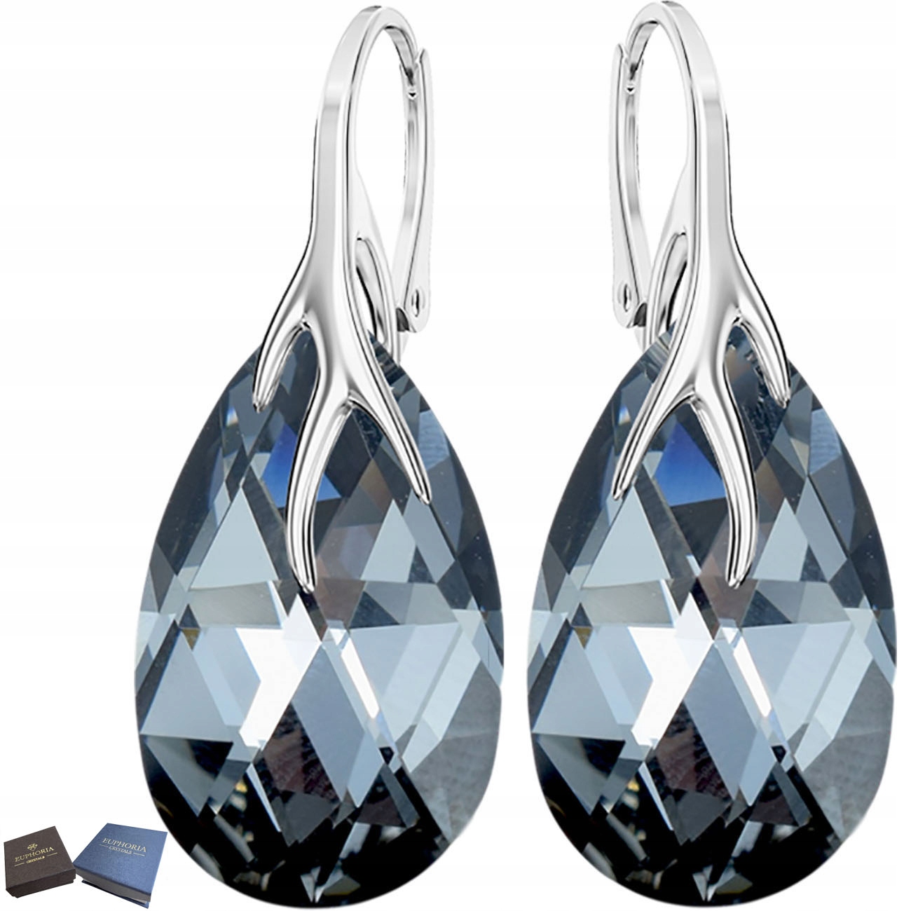 Stříbrné Náušnice 925 Závěsné stříbrné šperky Dárek k výročí dlouhé