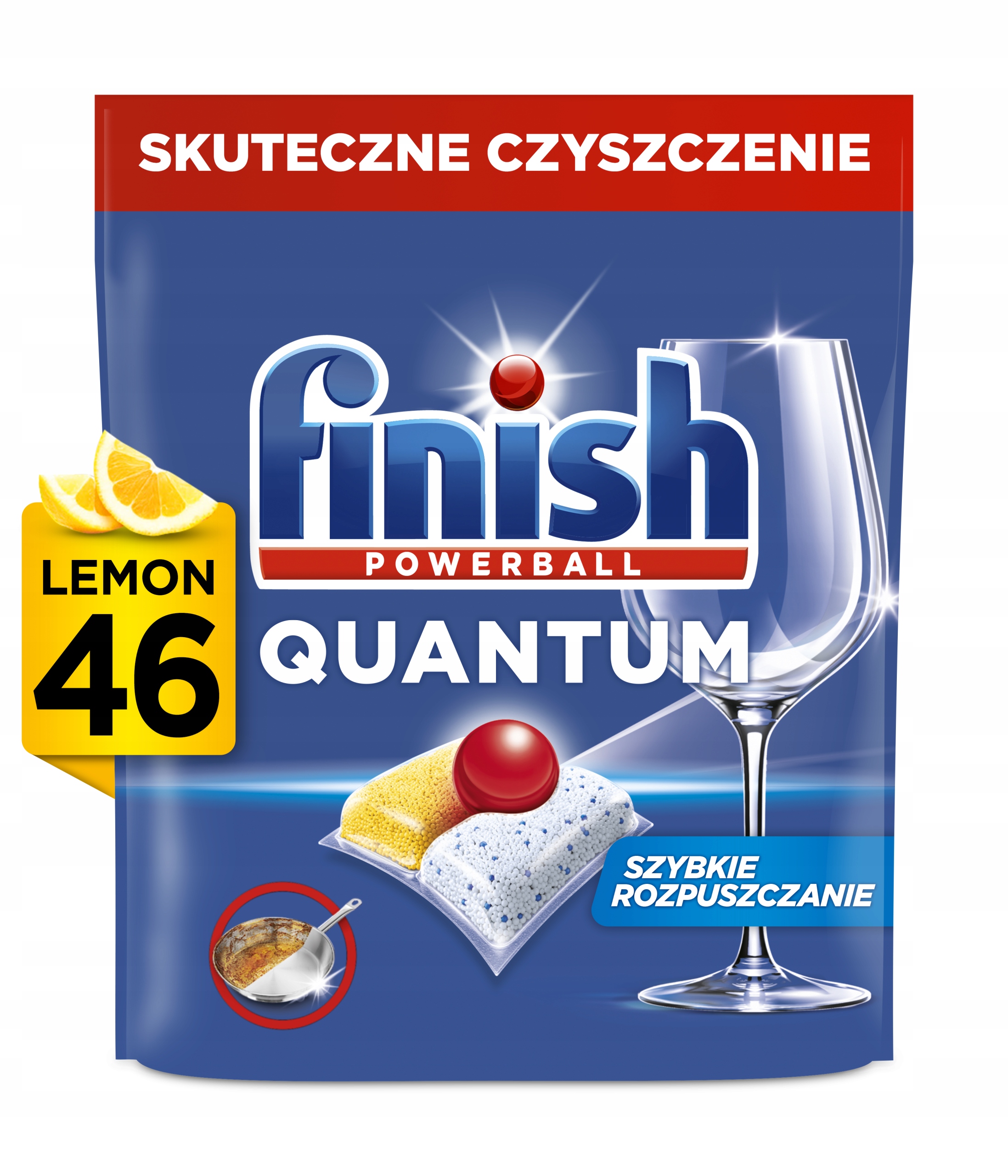 Levně Finish Kapsle do myčky Quantum All-in-1 lemon 46 ks