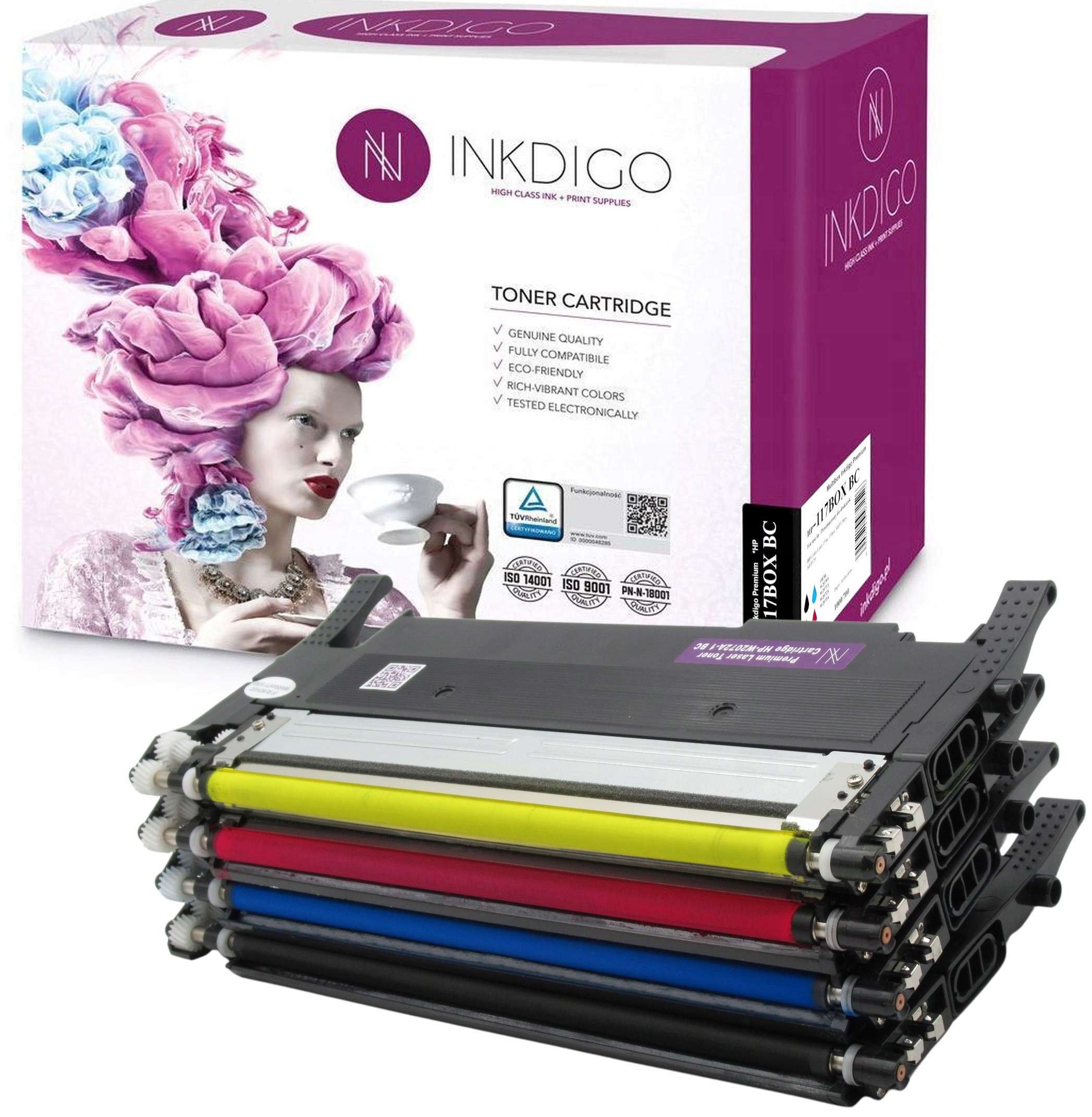 

4x Toner Do Hp Color 150NW Mfp 178 |117A W2070A
