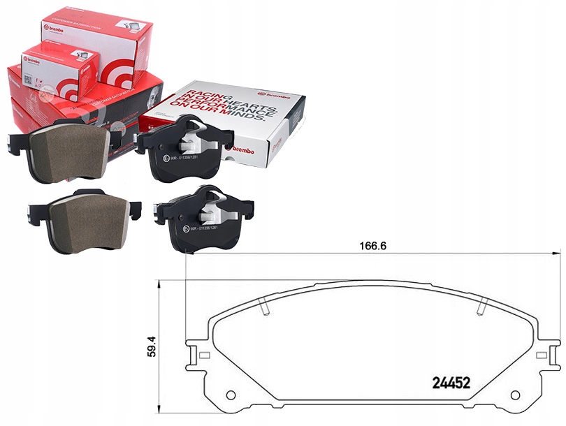 Brzdové Destičky Lexus Rx 09- Přední Brembo