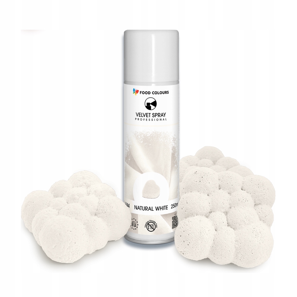 Levně Food Colours Sametový sprej Přírodní bílá 250ml