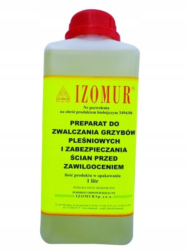 

Izomur 1L Środek Na Grzyby I Pleśń