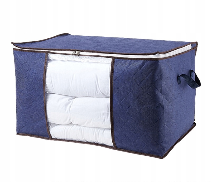 

Torba pokrowiec na pościel koce granatowy 86L 60cm