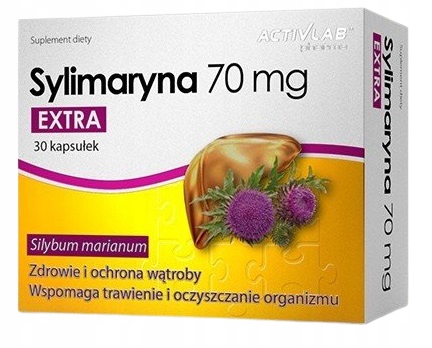 Sylimaryna Extra ostropest 30 kapsułek ActivLab Pharma