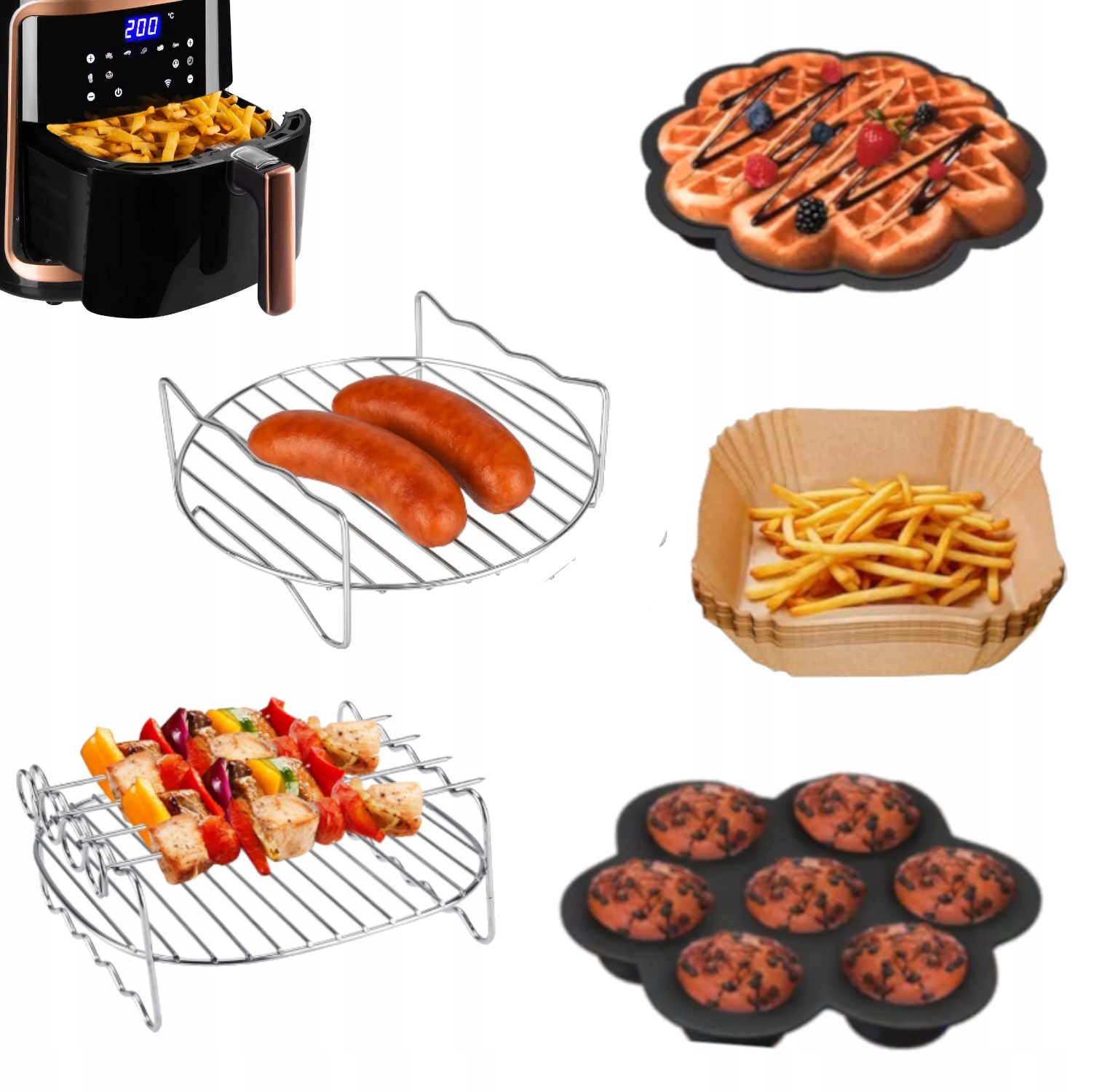 Akcesoria Do Frytkownicy AirFryer Philips Cosori Tefal Ninja
