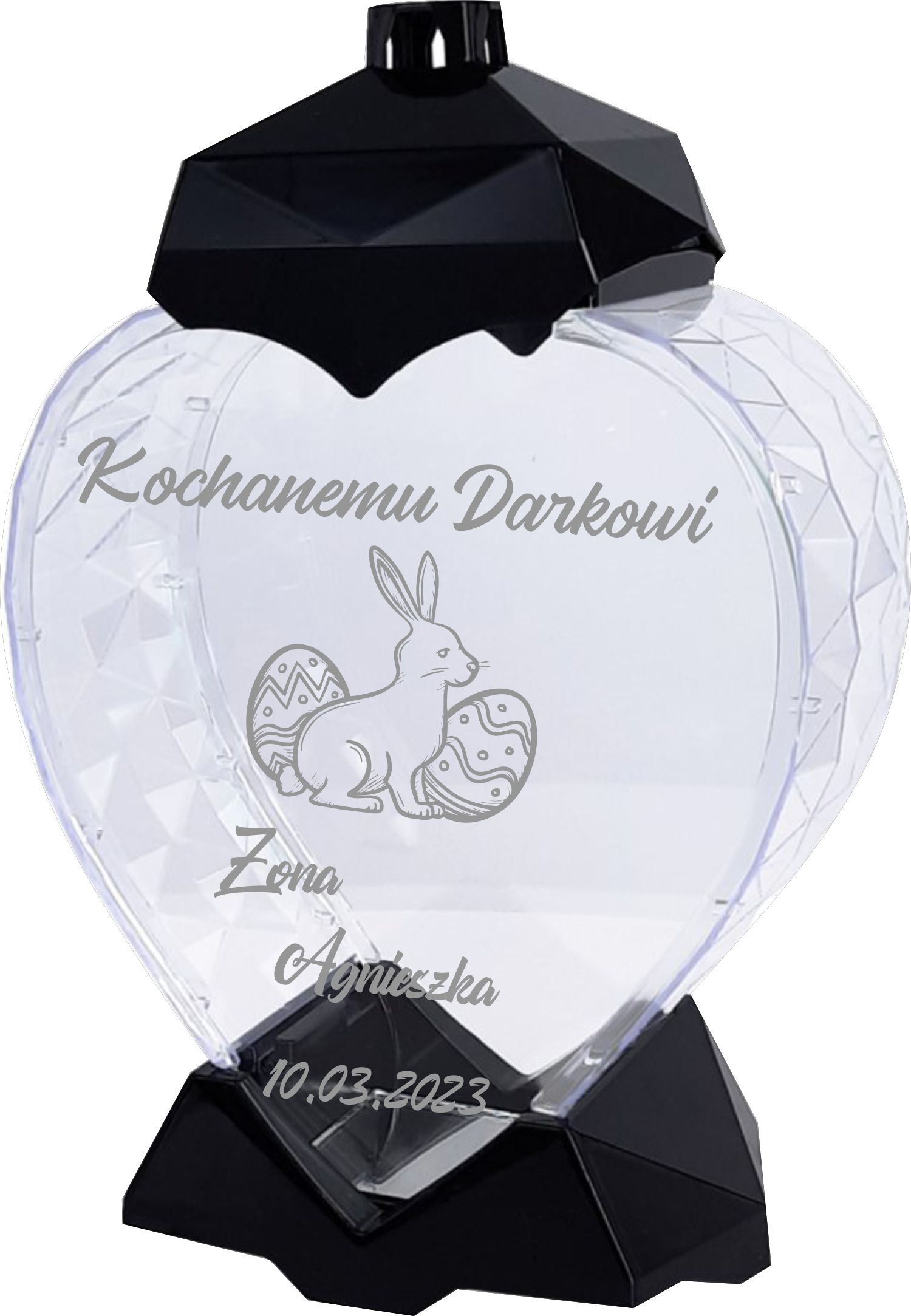 Velký Hřbitovní Svíčka S nápisem gravírováním věnováním Velikonoce