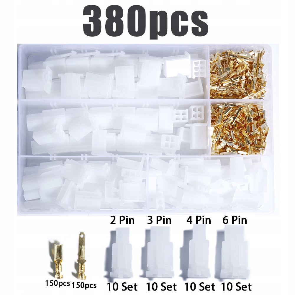 380 SZT Kostka Złącze Elektryczne 2-6 PIN Moduł Marka bez marki