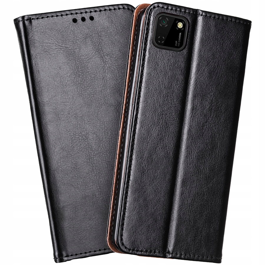 

Etui Skórzane na Magnes Case do Huawei Y5P + Szkło
