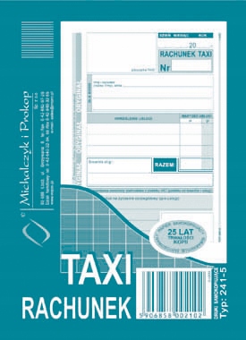 

Druk Rachunek A6 Taxi