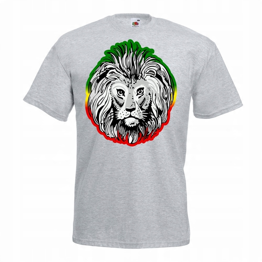 

Koszulka z nadrukiem reggae lew rasta rastaman S