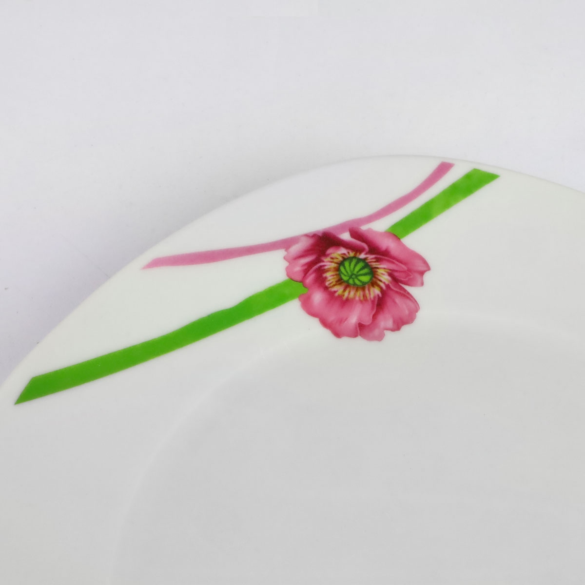 SERWIS OBIADOWY KOMPLET TALERZY KWADRATOWY AURA OPIUM KWIAT 18-EL Liczba osób 6