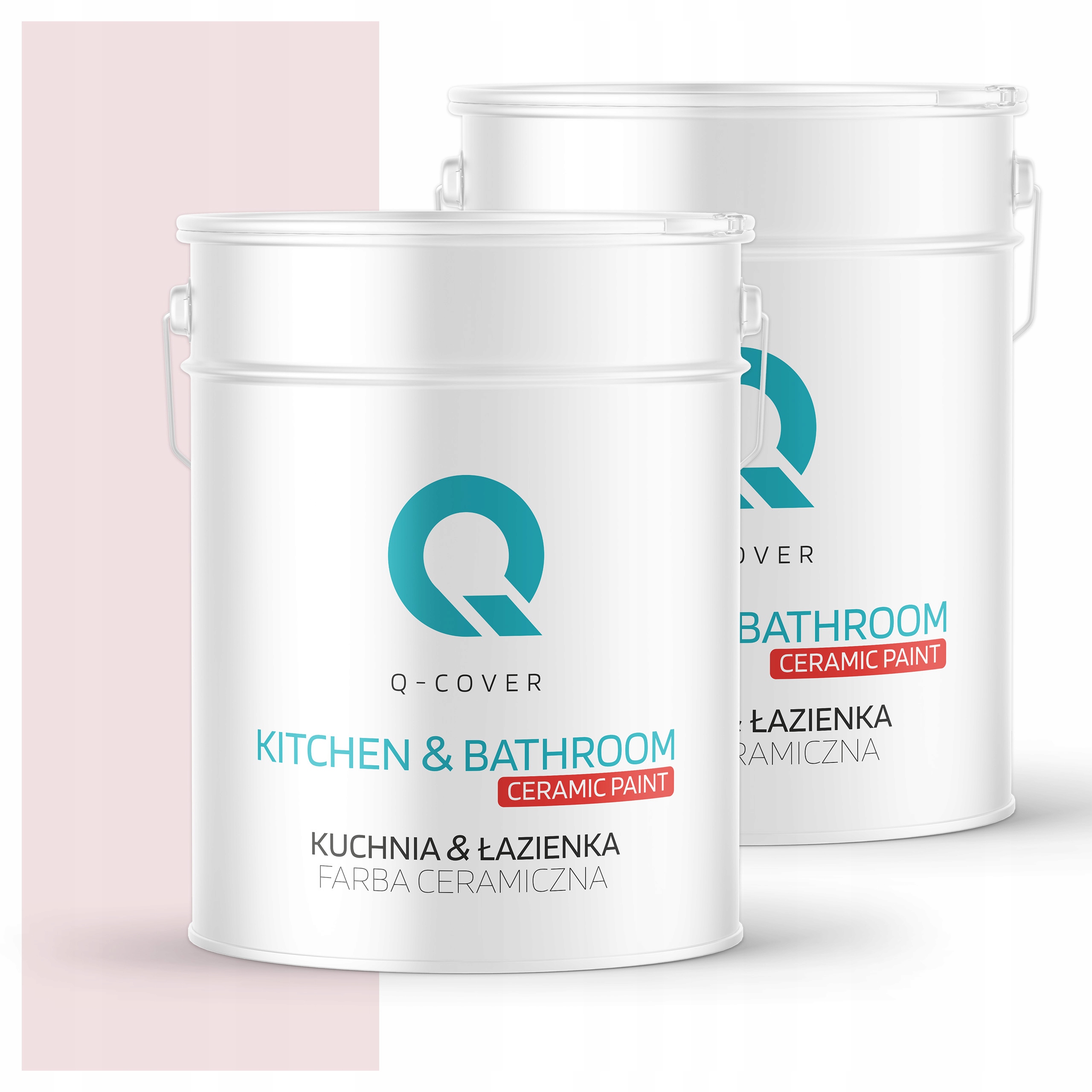 Farba do kuchyne a kúpeľne Umývateľná 10L Hlboká matná Biela Zlomená ružová H3678