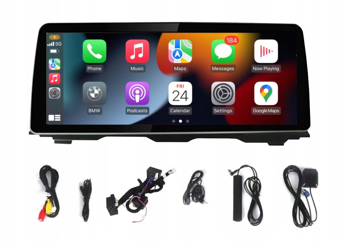 Rádio Android Auto Bmw F10 F11 2011-2017 Bt Gps Wifi Carplay 4/64 Gb Sim Nbt