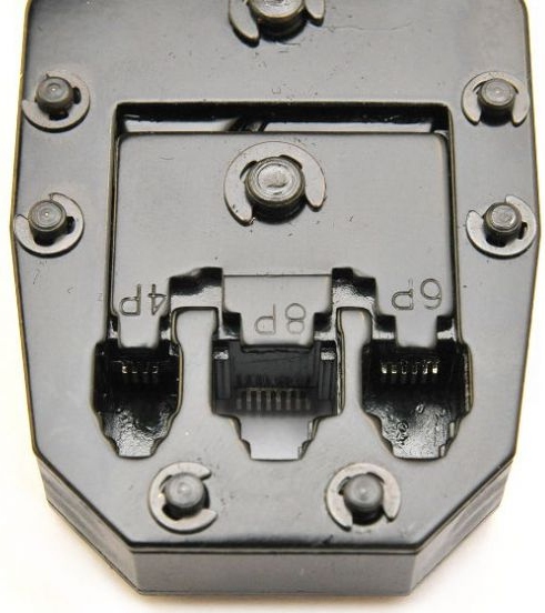 Zaciskarka Wtyków Skrętki Kabli RJ45 + Złącza 25x Wtyk RJ-45 do Zaciskania Kolor inny