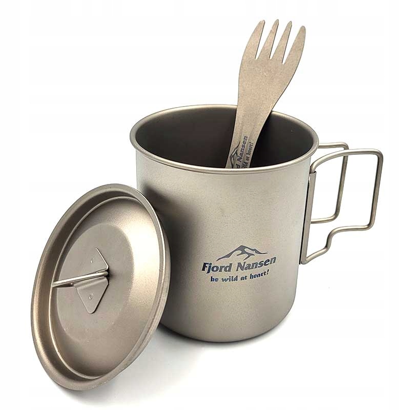 Zestaw kubek łyżko-widelec Fjord Nansen Jacon Titanium Set