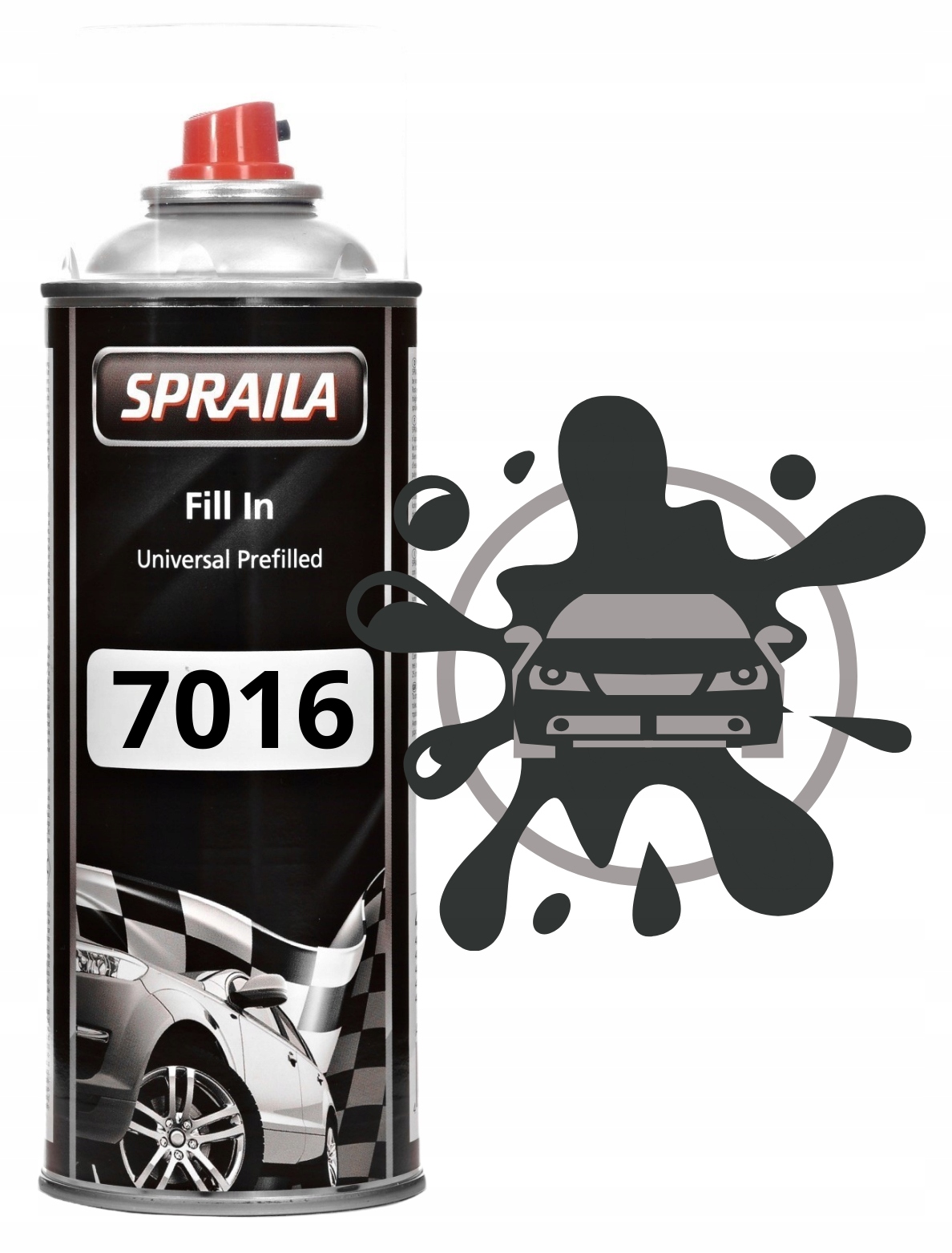 2K Akryl Ral 7016 Połysk Szary Antracytowy Z Utwardzaczem Spray 400ML