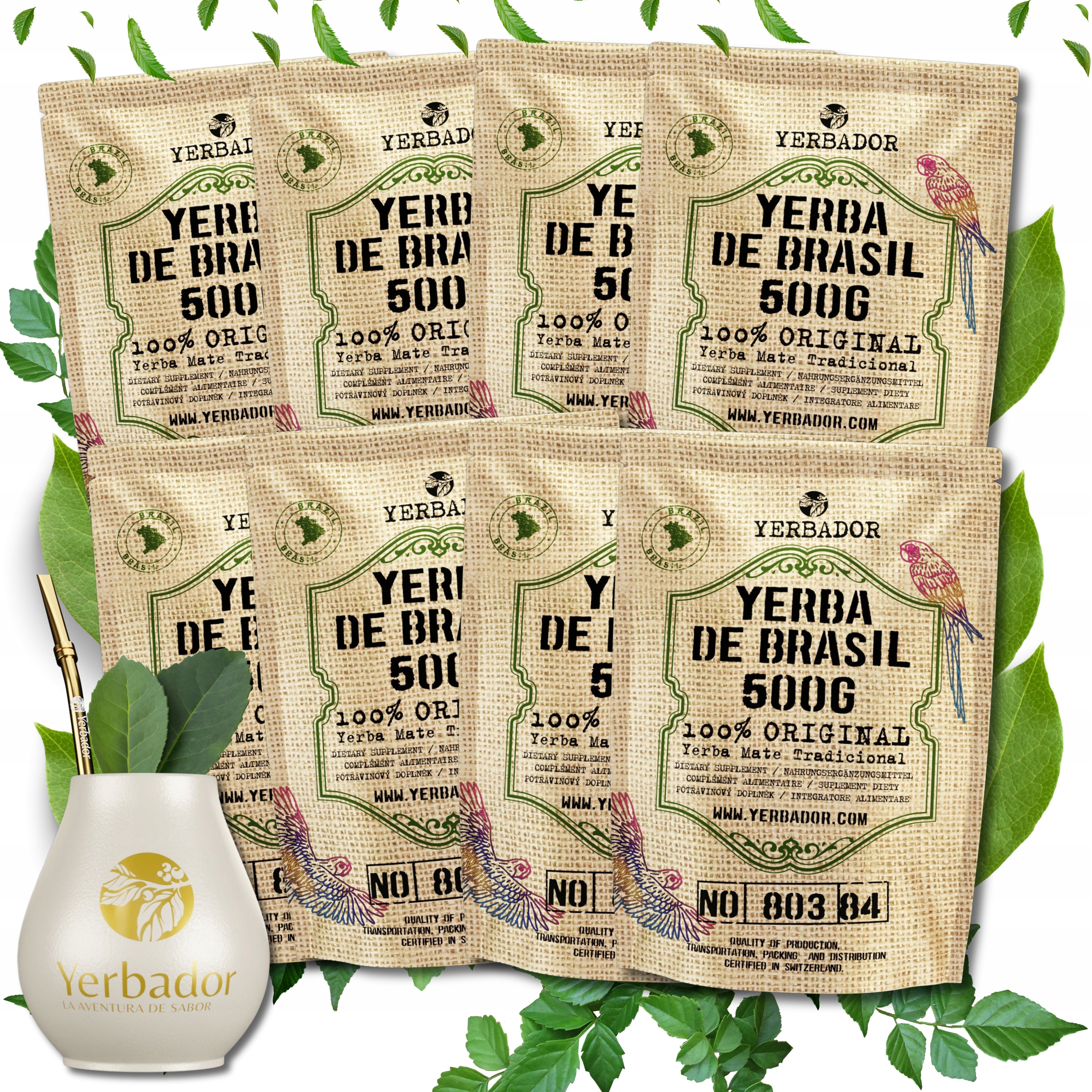 Levně Yerba Mate Brazilská energie De Brasil Matero Bombilla 500 g