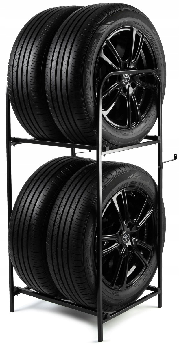 STOJAK NA 4 OPONY KOŁA SOLIDNY METALOWY REGAŁ UNIWERSALNY