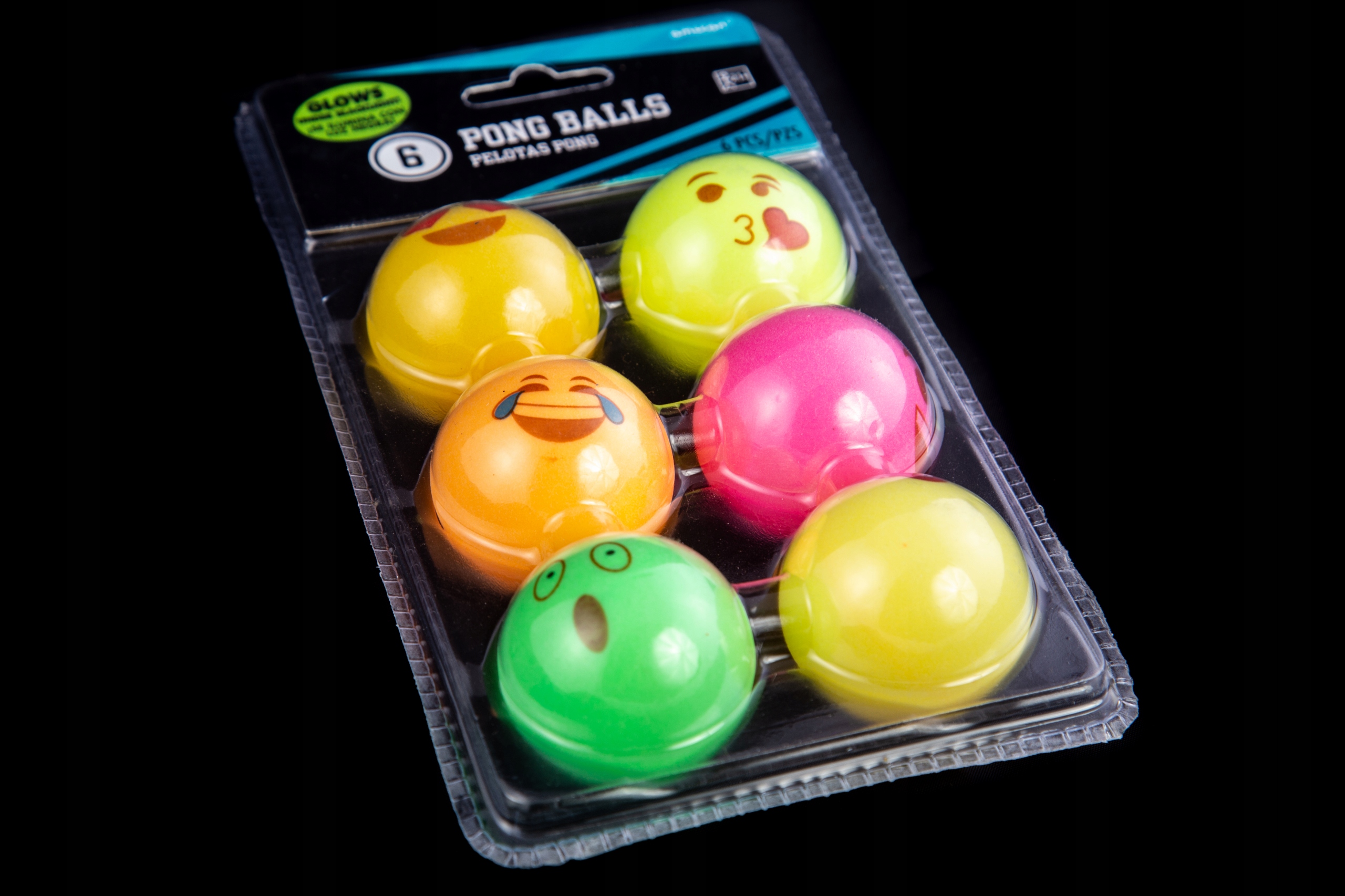 KOLOROWE PIŁKI DO PING PONGA EMOTKI 40MM 6SZT PIŁECZKI Marka Midex