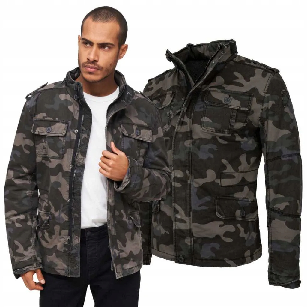 Zimní bunda Brandit Britannia Darkcamo S