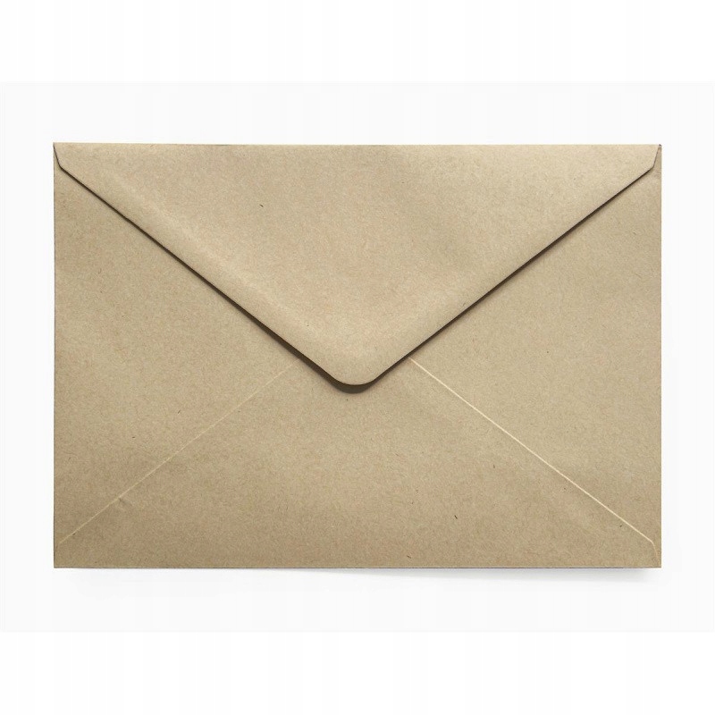 WYSYŁKOWE KOPERTY C5 OZDOBNE KOPERTY CIEMNOBEŻOWE