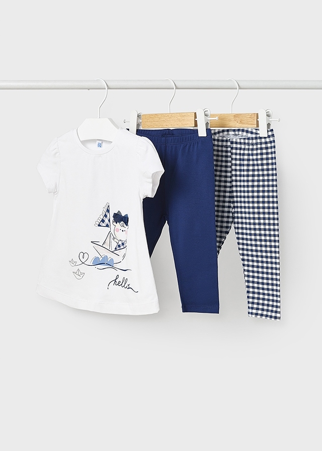 Komplet z leginsami Mayoral Roz: 80cm