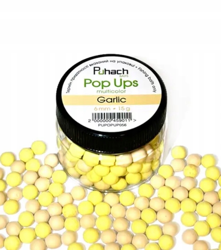 Kulki Proteinowe Puhach Baits Pop Ups 6 MM Multicolor Czosnek