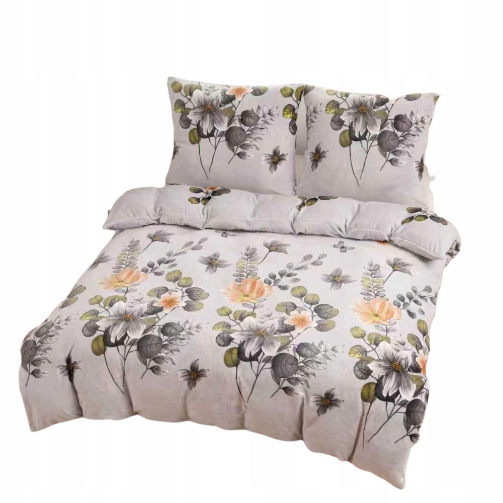 Komplet pościeli polarowej Parylux „Orzeźwiające kwiaty” Poszwa 140x200cm