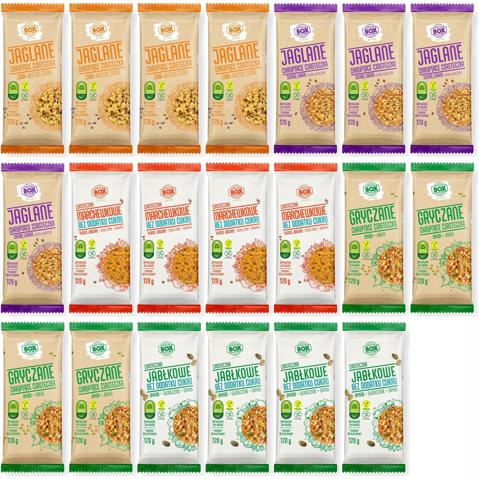 Zestaw ciasteczek Zpc Box MIX 5 smaków 20 szt.