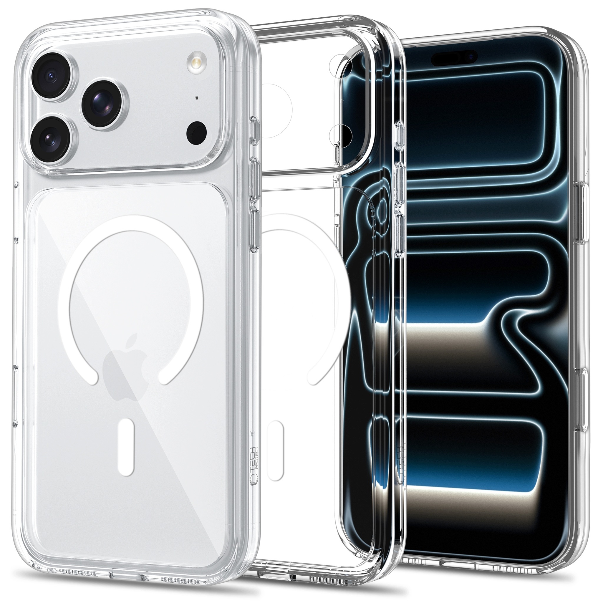 Tech- Protect Flexair Hybrid Cc MagSafe iPhone 17 Pro Max 18 Pro Max Clear
