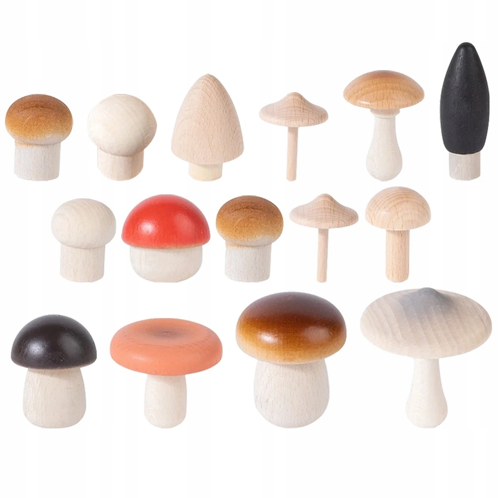 Simulated Mushroom Wood Fake Mushrooms Crafts • Cena, Opinie