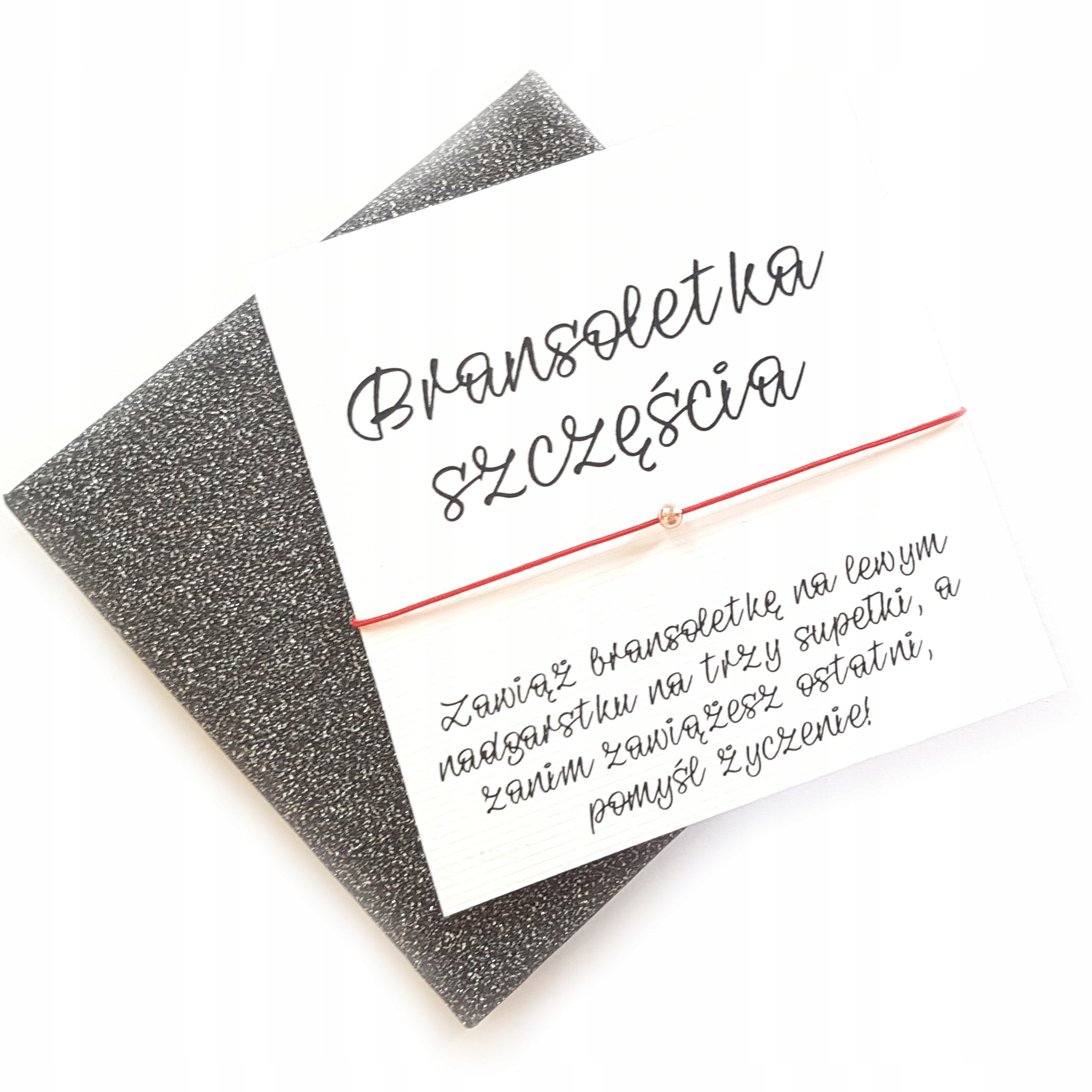 

Bransoletka Szczęścia Czerwona Nić Srebro 925 Gold