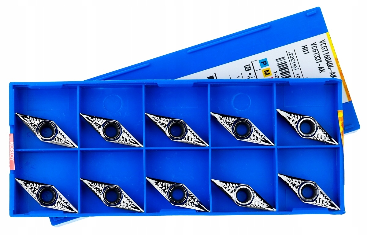 PŁYTKI WĘGLIK VCMT ALU. VCGT 160404 AK H01 KORLOY Kod producenta VCGT 160404 AK H01