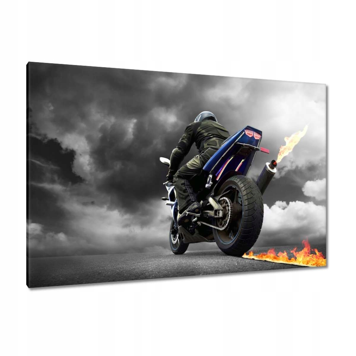 Obrazy 120x80 Modrý závodní motor