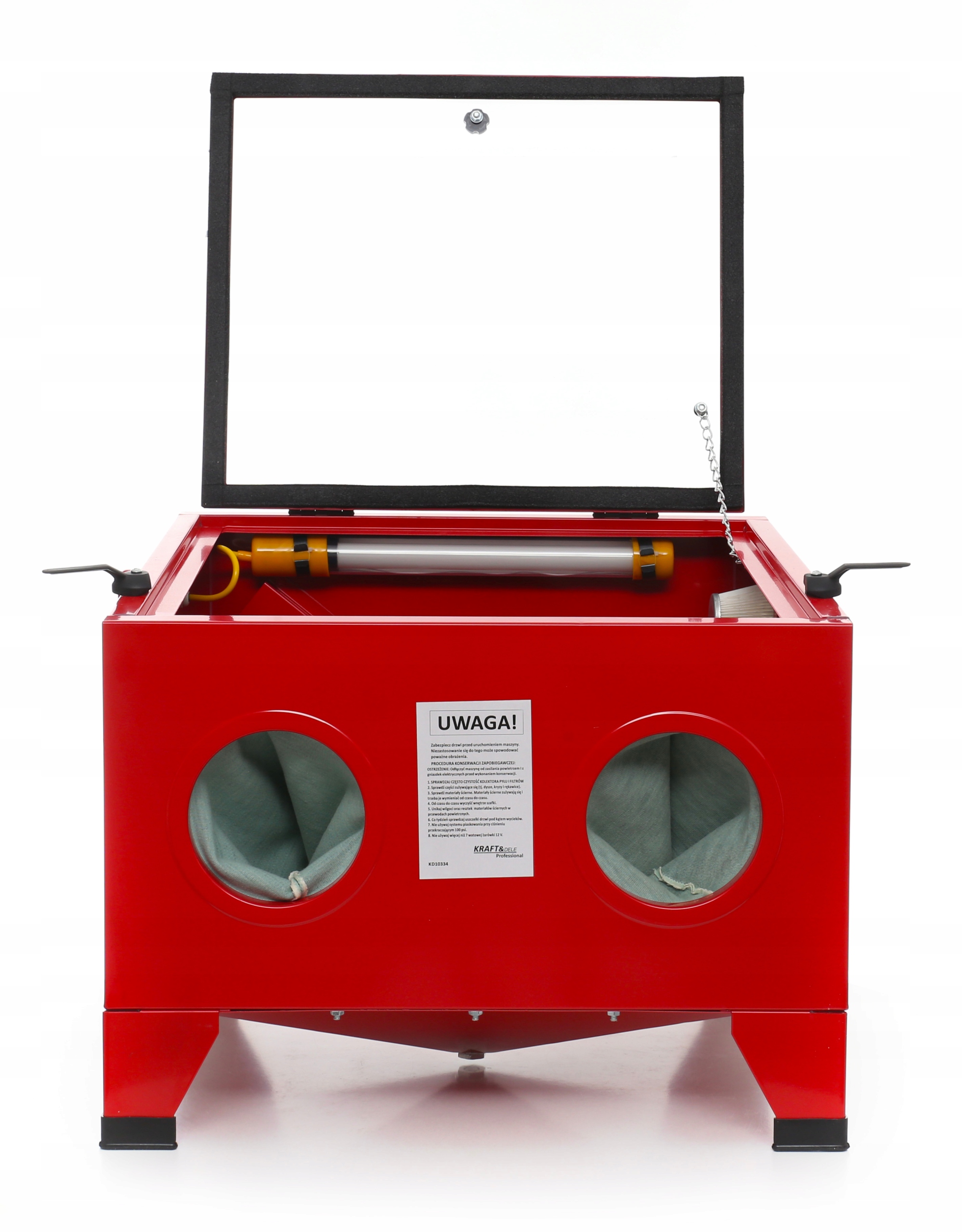 PIASKARKA KABINOWA STACJONARNA 90L DYSZE PISTOLET ZESTAW WARSZTATOWA Marka Kraft