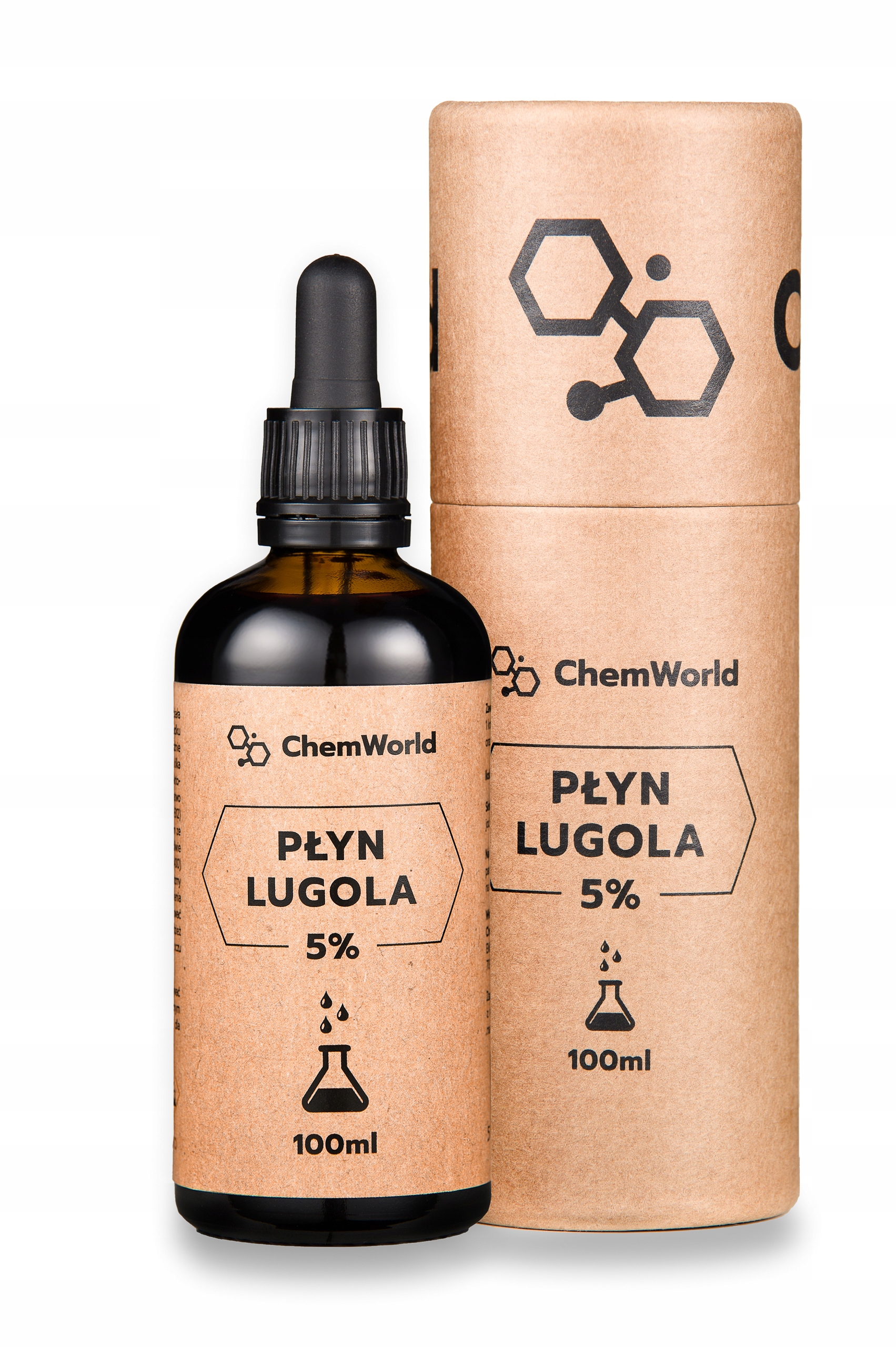 

Płyn Lugola 5% 100 ml - Jod Czysty Czda ChemWorld