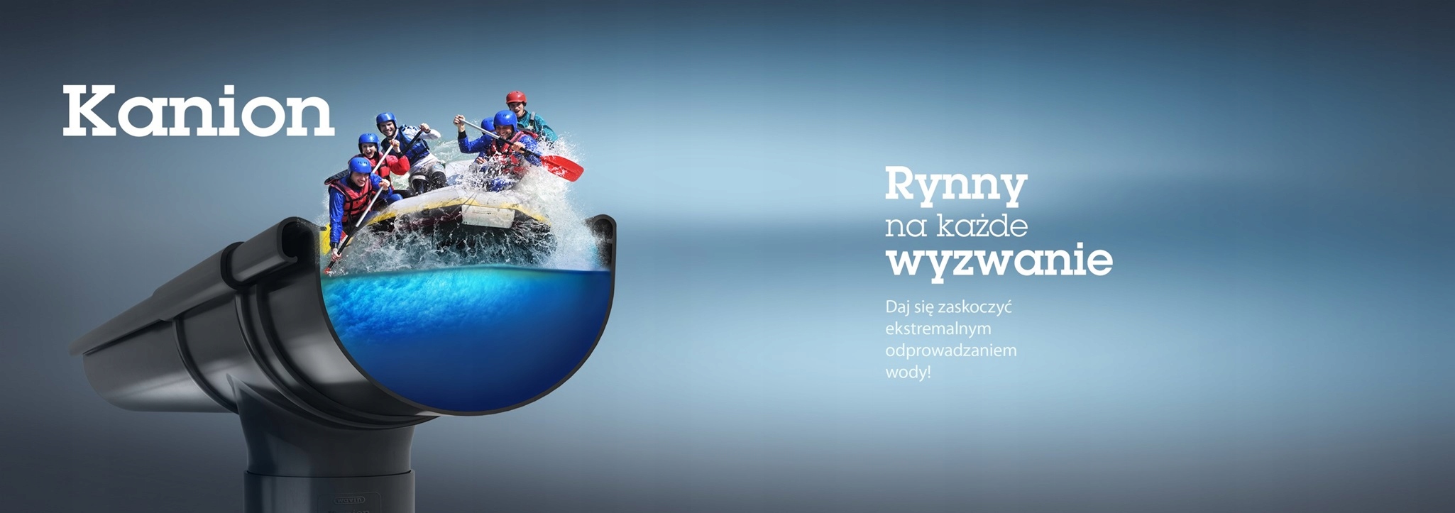 RURA SPUSTOWA Ø75x1000 BRĄZOWA Rynna Kanion Wavin Kolor brązowy