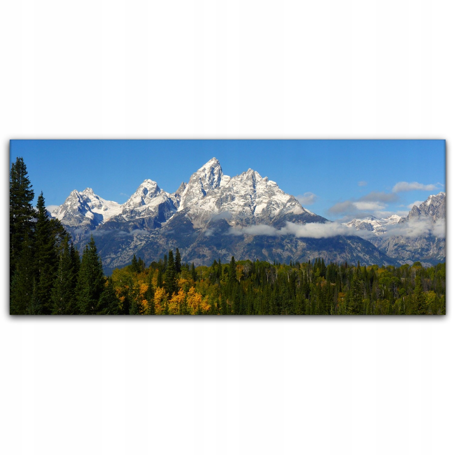 

Obraz Canvas dekoracja 125x50 Las Góry Krajobraz