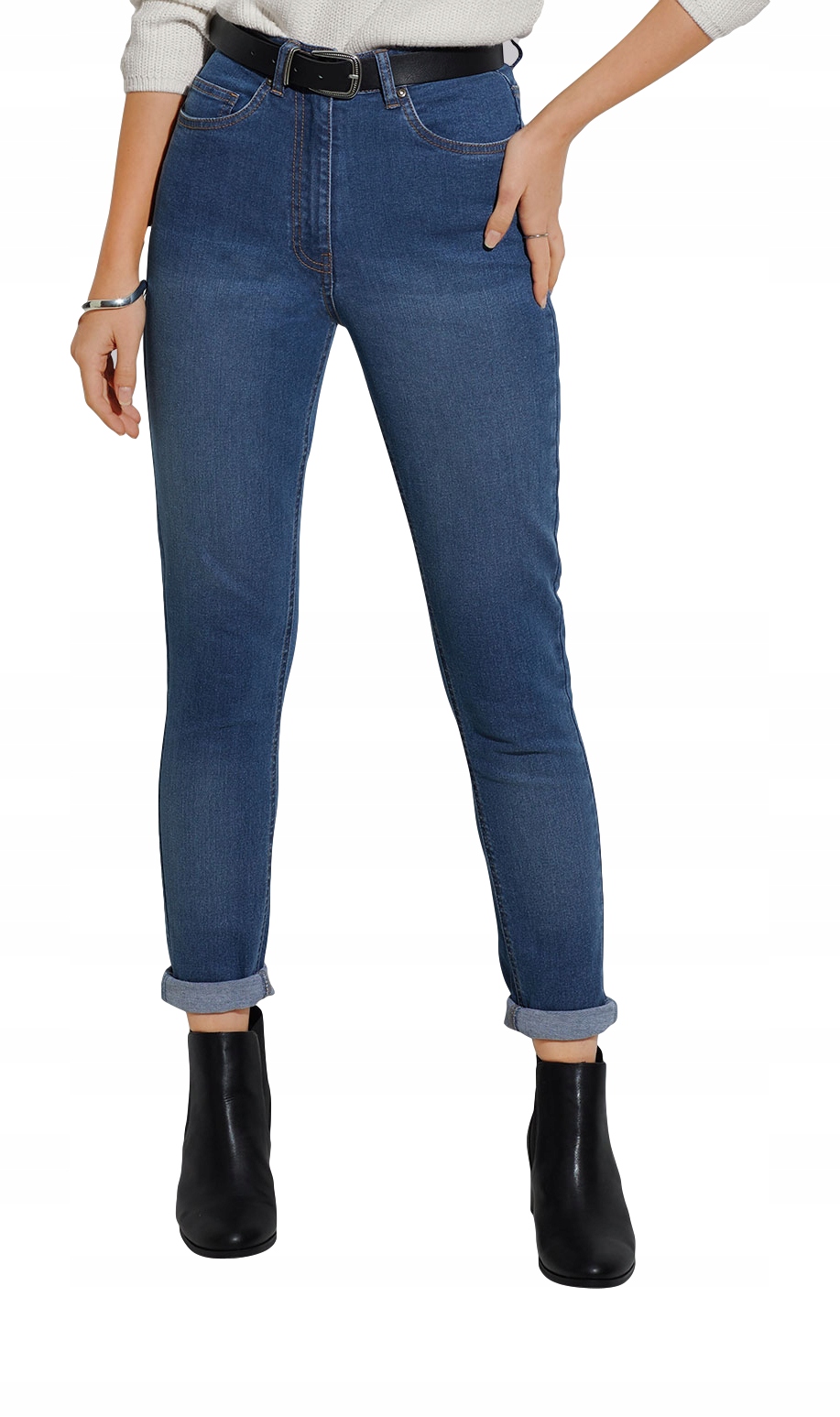 

Spodnie Damskie Jeansowe modne kieszenie *XL