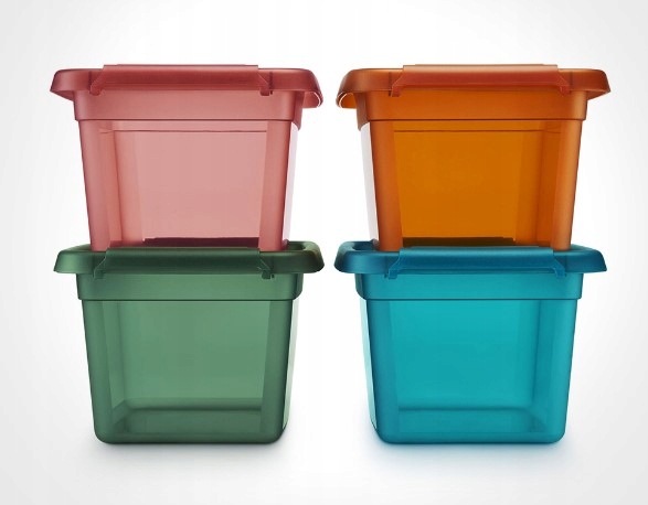 pojemnik do przechowywania 15L rabarbarowy MOXOM 2552 BaseStore rhubarb Kolor odcienie różowego