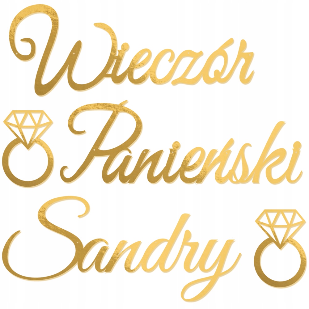 

Baner Dekoracja Wieczór Panieński Girlanda Imię