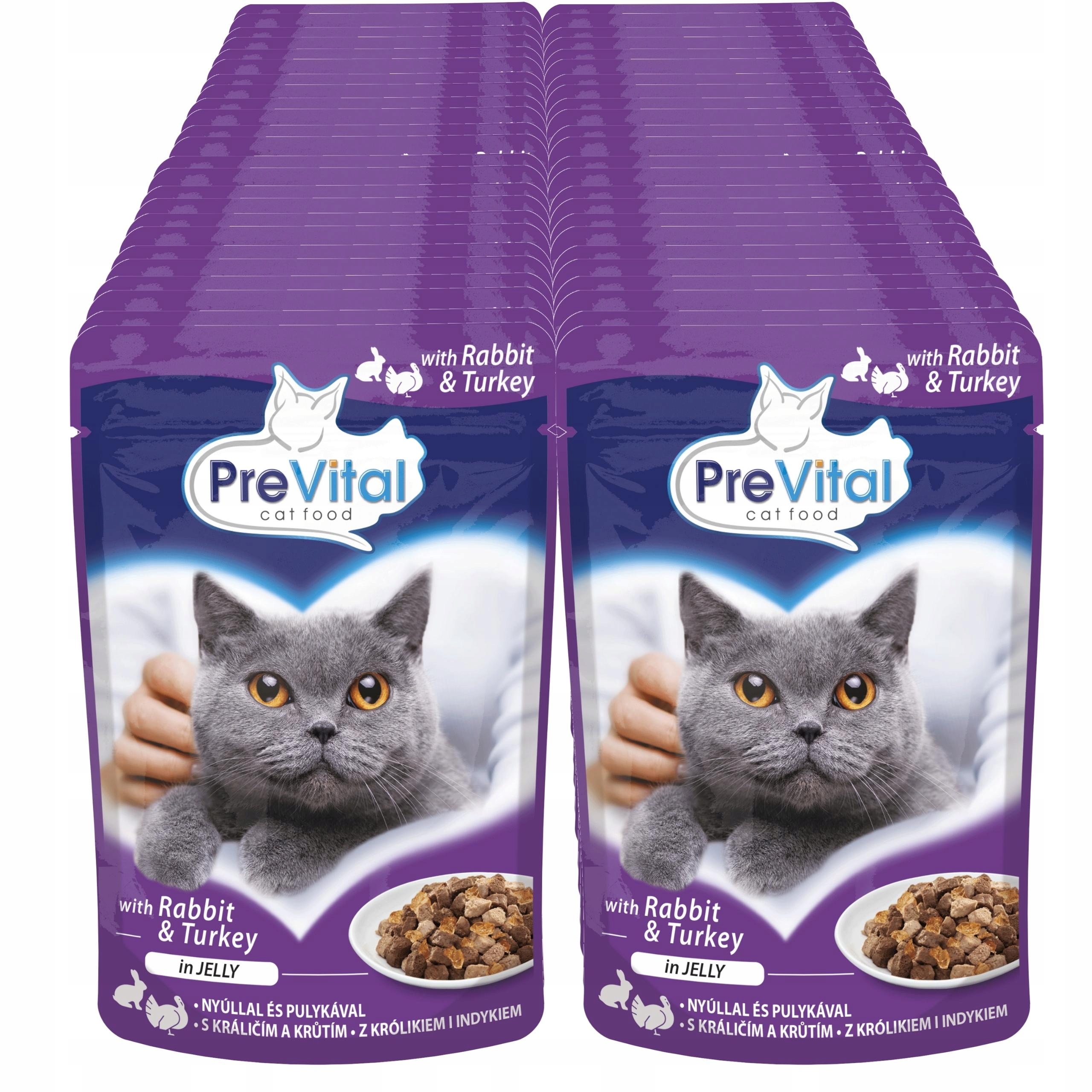Mokré Krmivo Pro Kočky Krůta S Krůtím A Králíkem 100 G x 48 Prevital