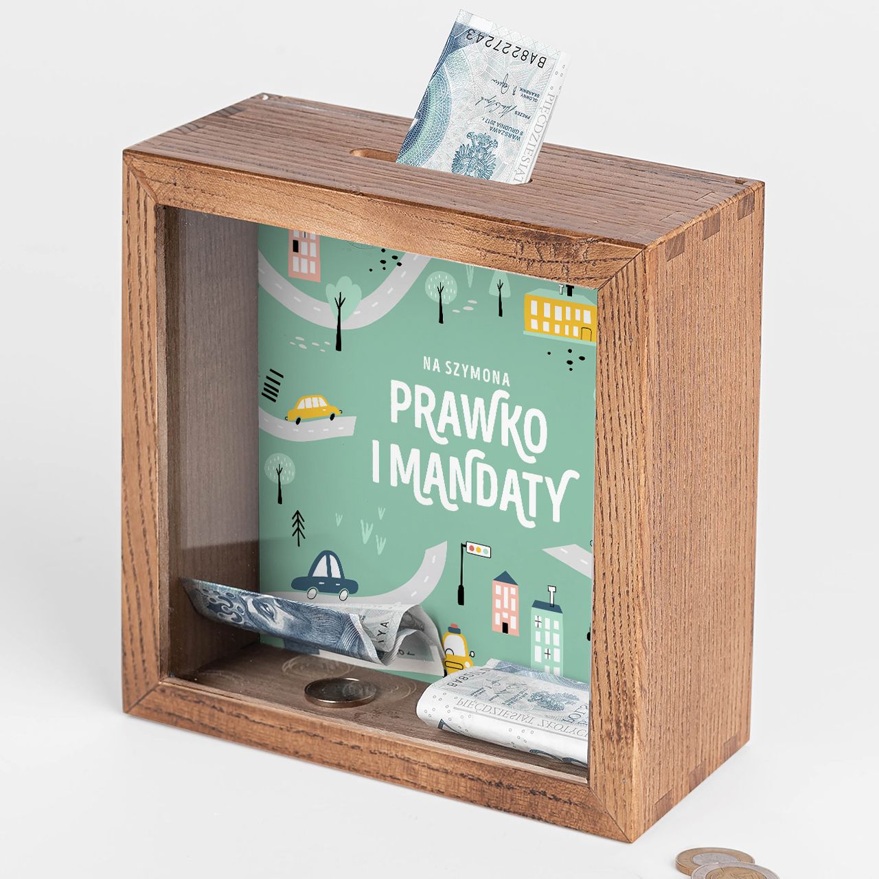 Personalizowana skarbonka Na Prawo Jazdy