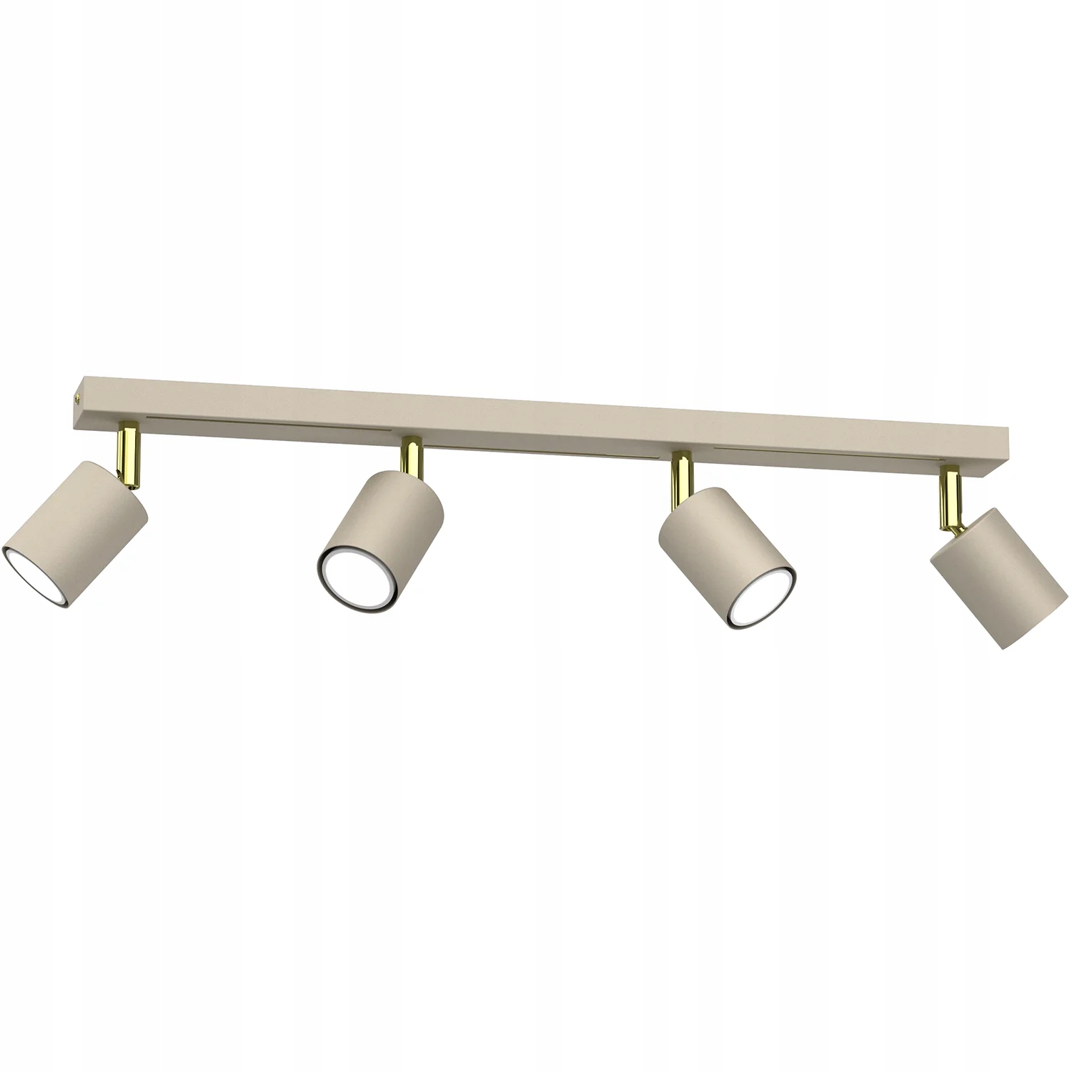 Stropní svítidlo krémové zlaté 4 reflektory do předsíně 60 cm Luminex