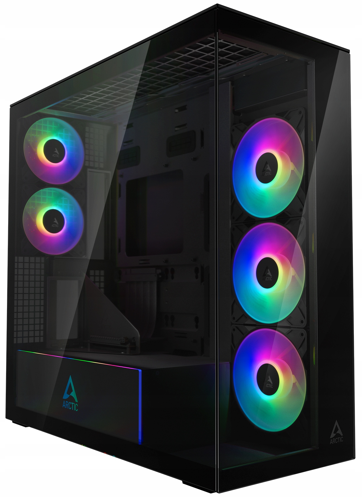 Počítačová Skriňa Arctic Xtender Black Vg Mirror Tg Window Midi Tower čierny