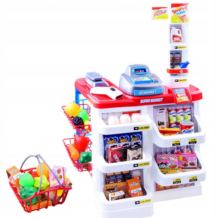 

Kasa Supermarket koszyk Sklep ze skanerem ZA2681