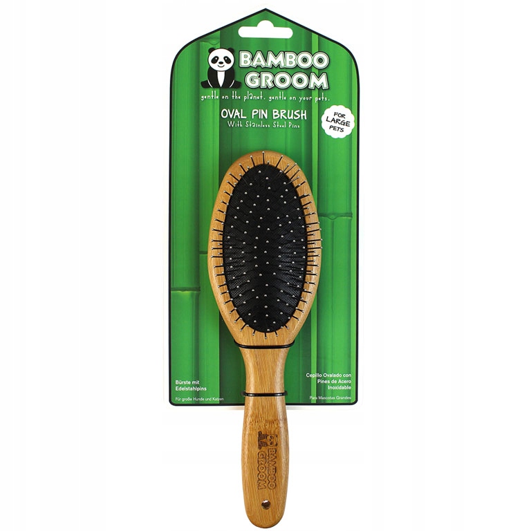 

Bamboo Groom Owalna szczotka z igłami L