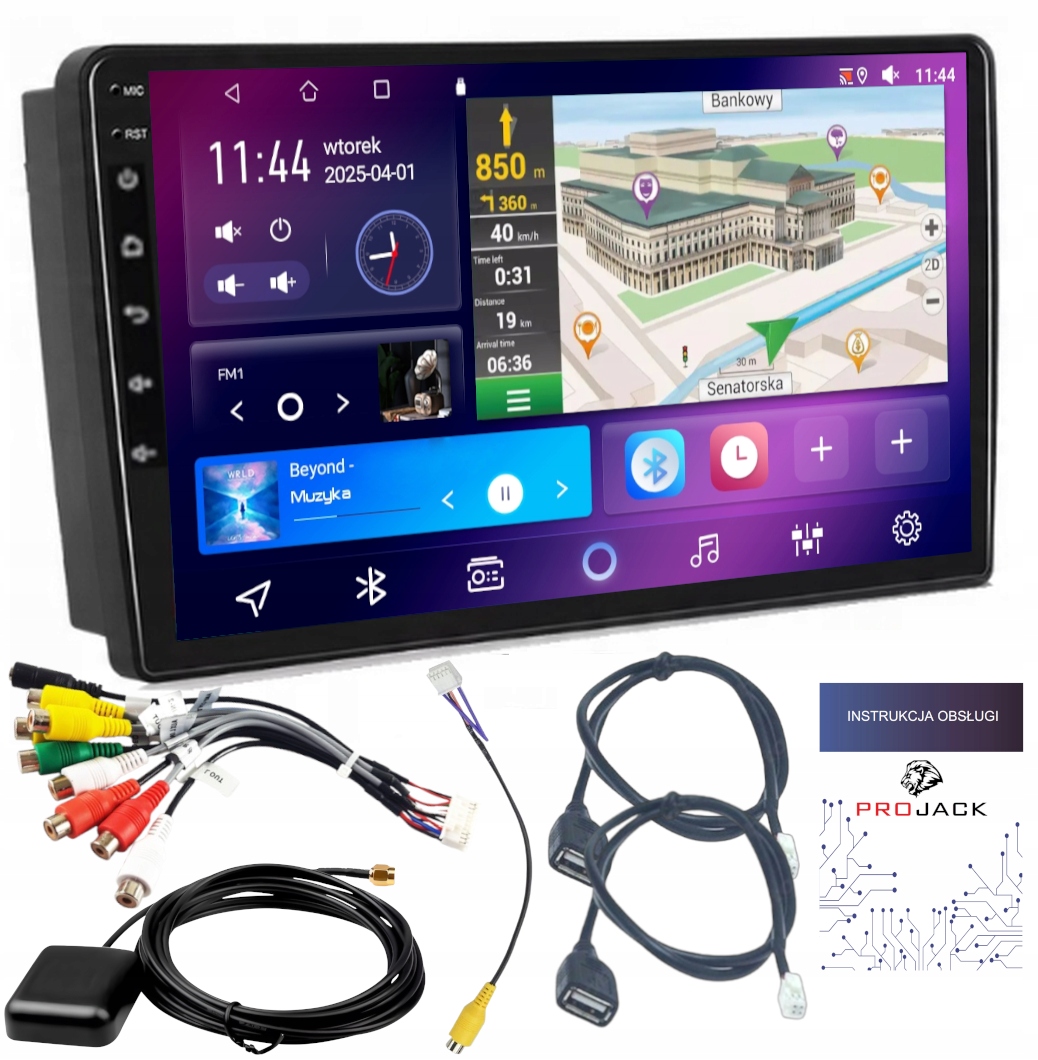 Autorádio S Gps Navigací Hyundai Elantra 2001-2006 Carplay Android Auto 4GB 64GB