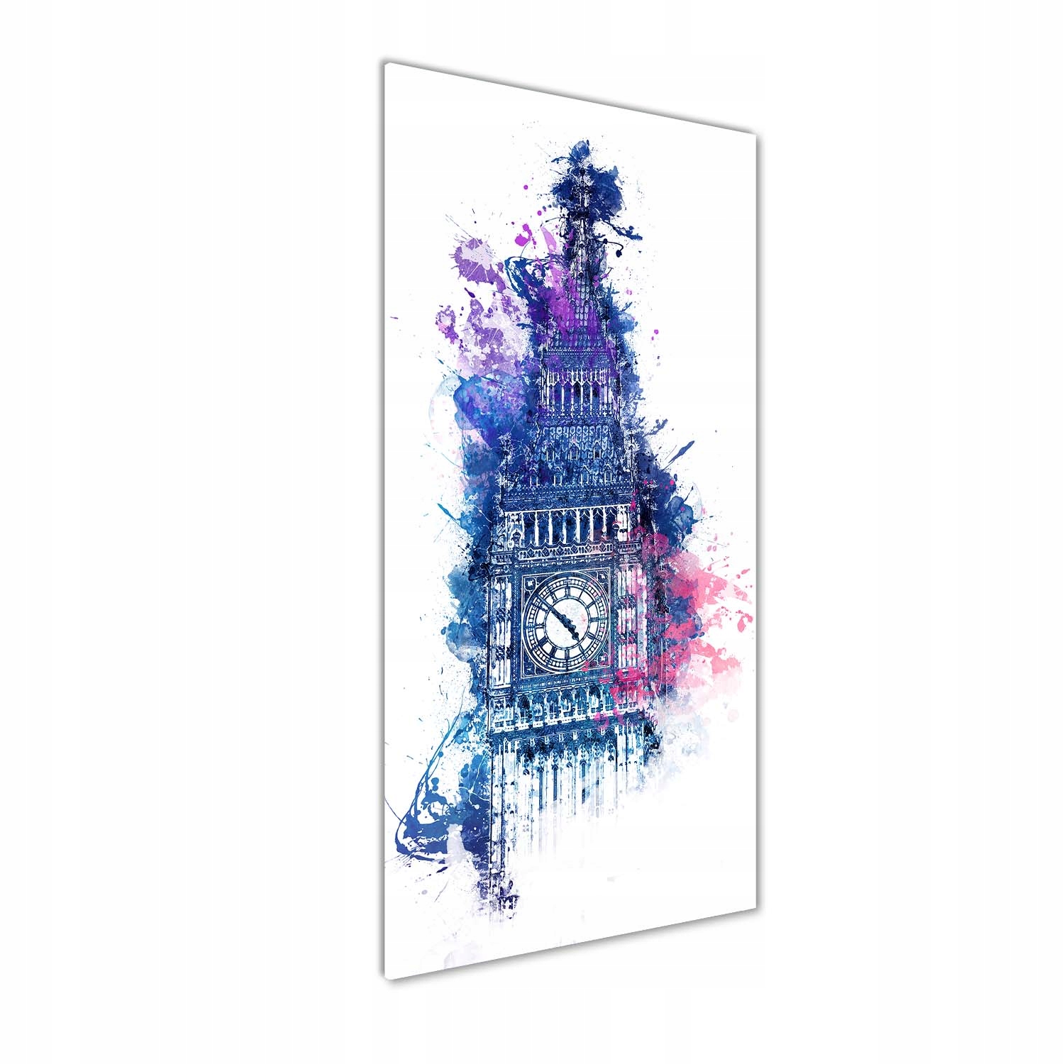 

Foto obraz szklany pionowy Kolorowy Big Ben 50x125